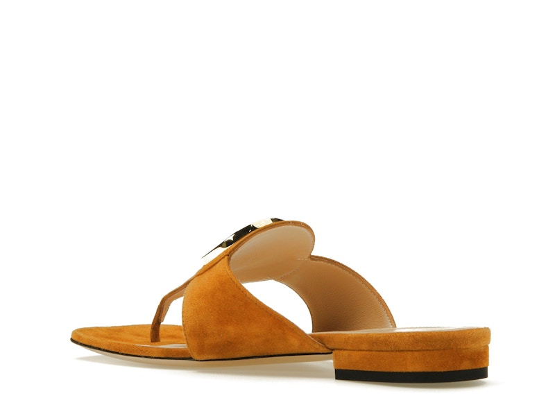 Gucci Blondie Thong Sandal Light Brown Suede