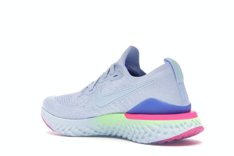 Nike Epic React Flyknit 2 Hydrogen Blue Sapphire Hyper Pink