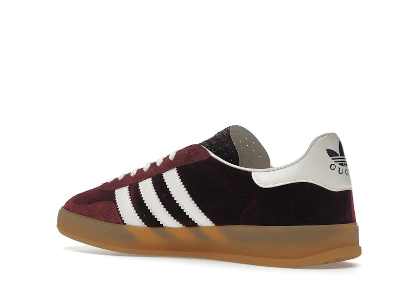 adidas x Gucci Gazelle Burgundy Velvet