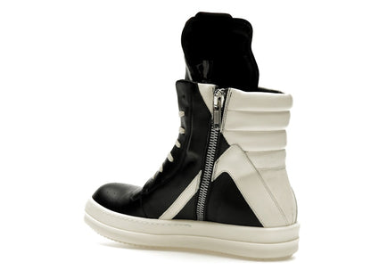 Rick Owens Strobe Geobasket High Black Milk