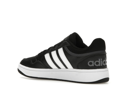 adidas Hoops 3.0 Low Black White Stripes