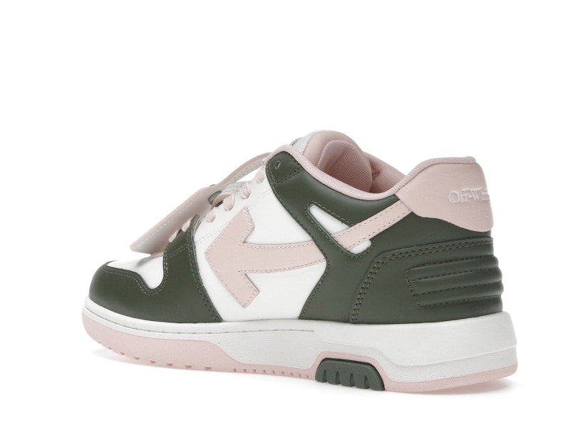 OFF-WHITE Out Of Office OOO Low Tops White Green Pink (Women's)