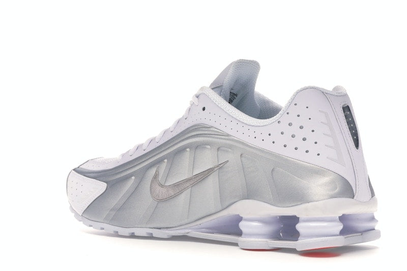 Nike Shox R4 White Metallic Silver