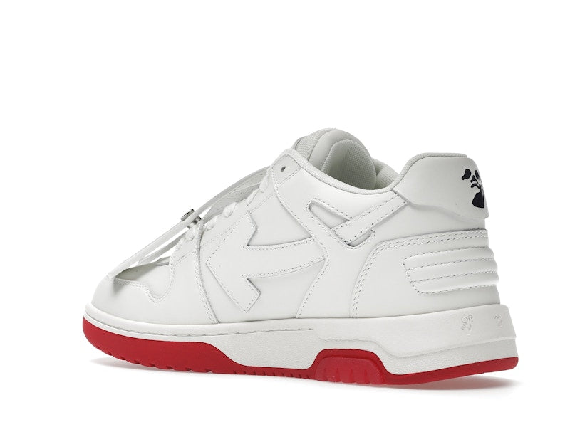 OFF-WHITE Out Of Office "OOO" Low Tops For Walking White White Red SS22