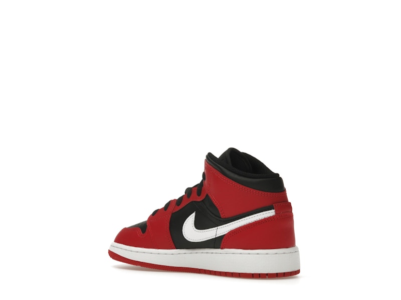 Jordan 1 Mid Gym Red Black White (GS)