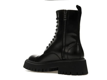 Balenciaga Tractor 20mm Zip Up Boot Black