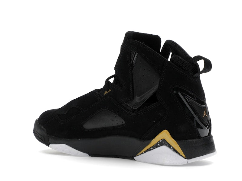 Jordan True Flight Black White Metallic Gold