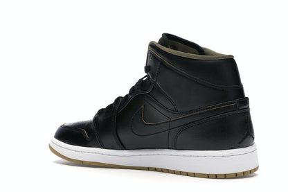 Jordan 1 Retro Mid Black Metallic Gold