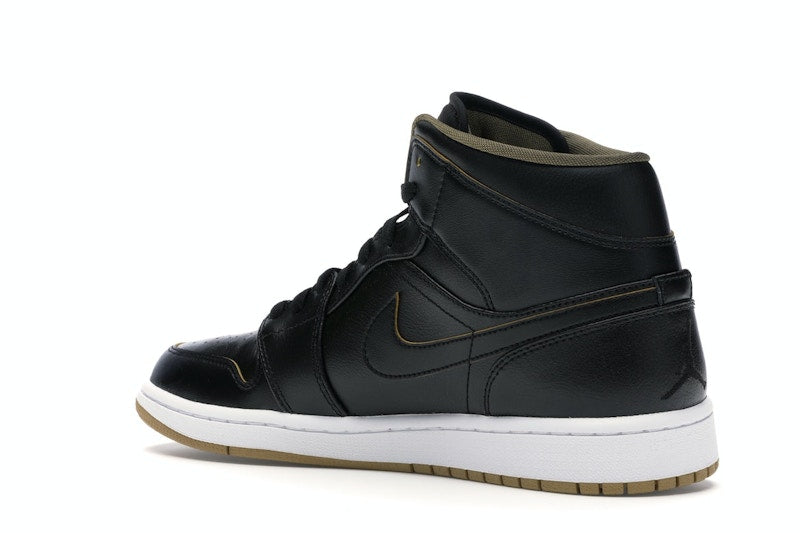Jordan 1 Retro Mid Black Metallic Gold