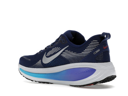 Nike Vomero 18 Blue Void Blue Lightning Bright Crimson Metallic Silver