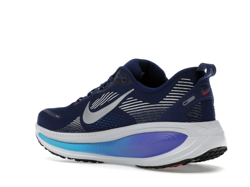 Nike Vomero 18 Blue Void Blue Lightning Bright Crimson Metallic Silver