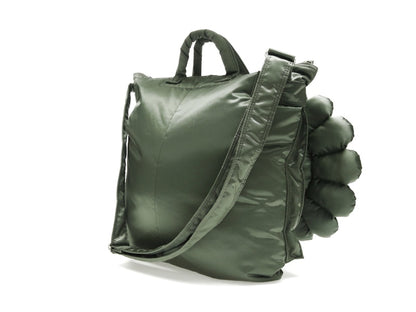 Takashi Murakami x PORTER 2Way Helmet Bag Sage Green