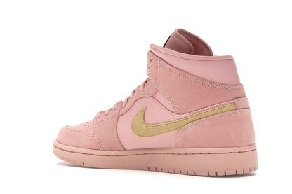 Jordan 1 Mid Coral Gold