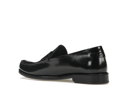 Saint Laurent Le Loafer Penny Slippers Black Leather