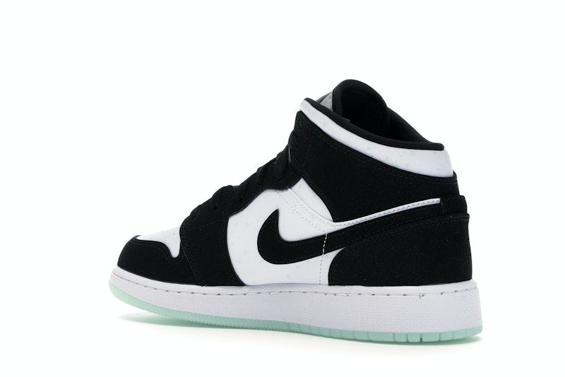 Jordan 1 Mid White Black Teal Tint (GS)