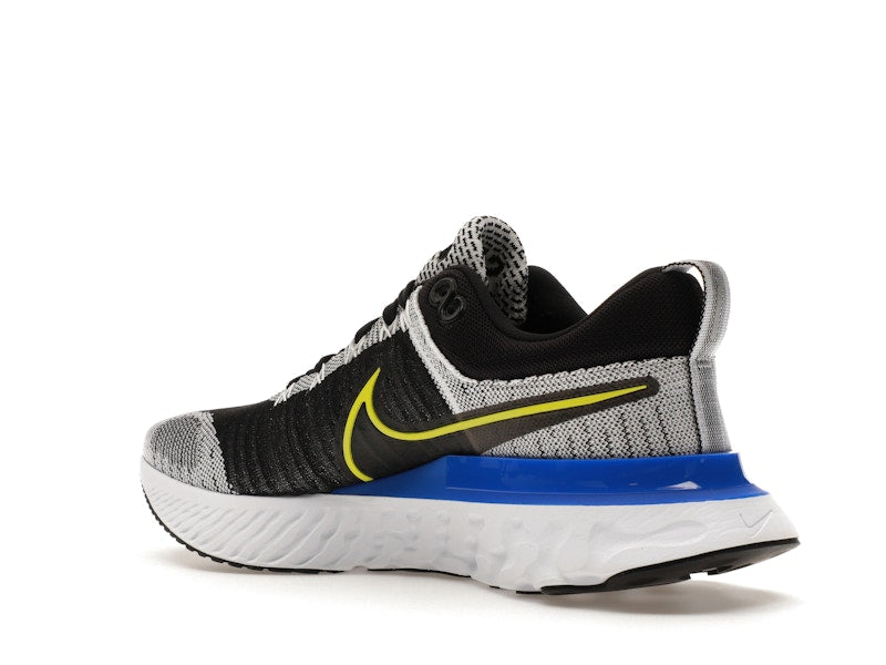Nike React Infinity Run Flyknit 2 Black White Racer Blue Cyber
