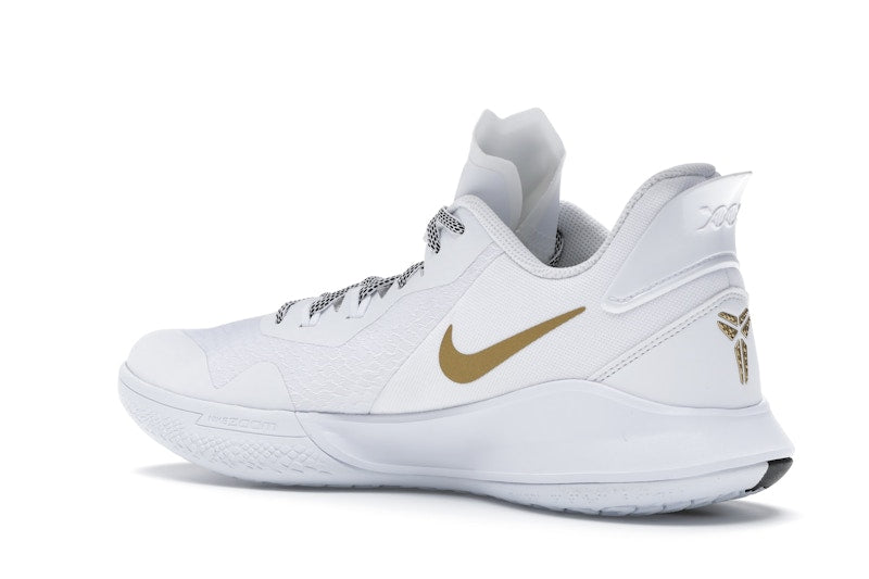 Nike Mamba Fury White Metallic Gold