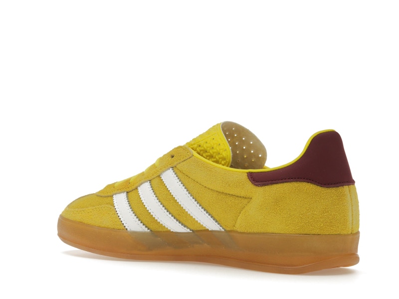 adidas Gazelle Indoor Bright Yellow Collegiate Burgundy (Women's)