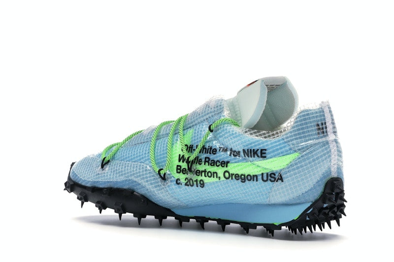Nike Waffle Racer Off-White Vivid Sky (Women's)