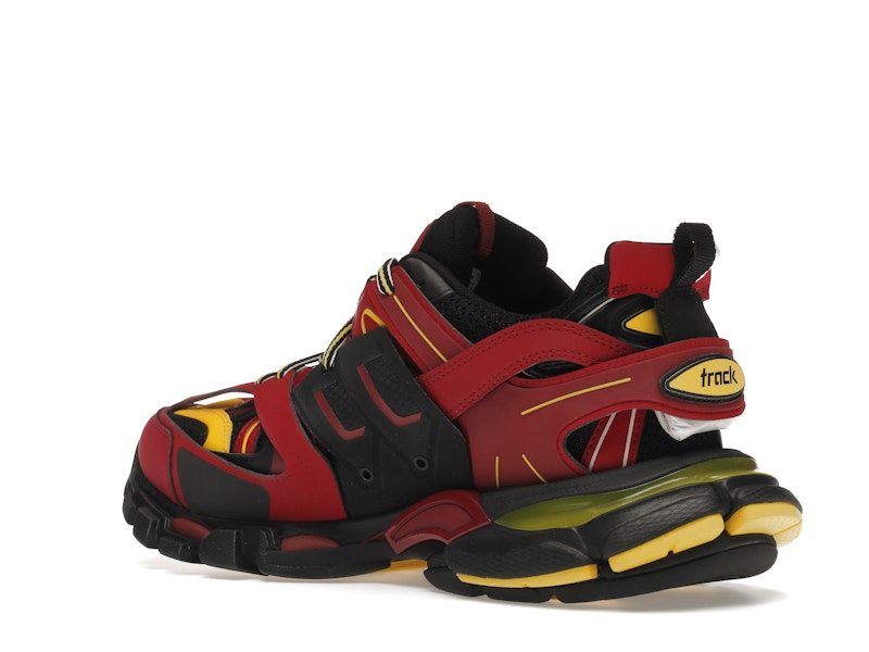 Balenciaga Track Trainers Burgundy Black