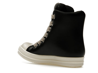 Rick Owens Jumbo Lace Padded Sneaks Black Milk