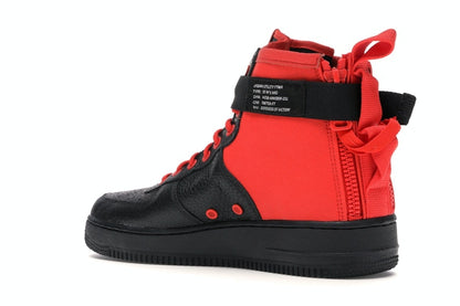 Nike SF Air Force 1 Mid Habanero Red Black