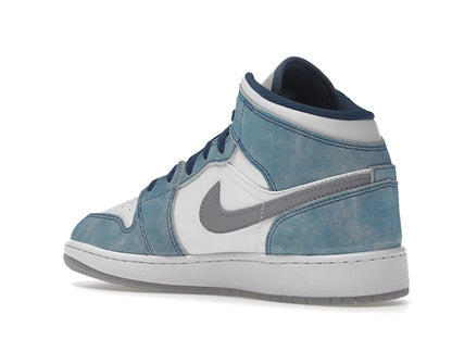Jordan 1 Mid SE French Blue Light Steel (GS)