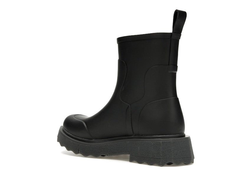 OFF-WHITE Rubber Rain Boot Black