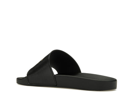 Burberry Check EKD Motif Slide Black