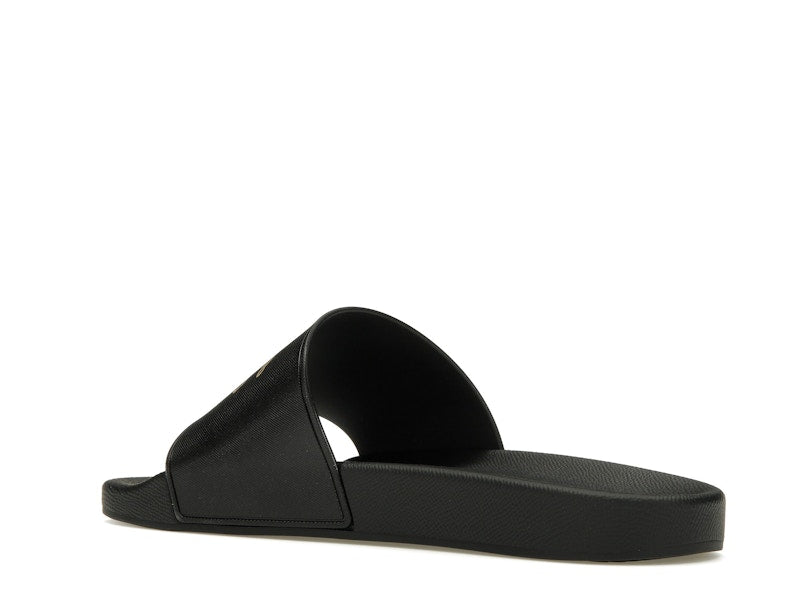 Burberry Check EKD Motif Slide Black