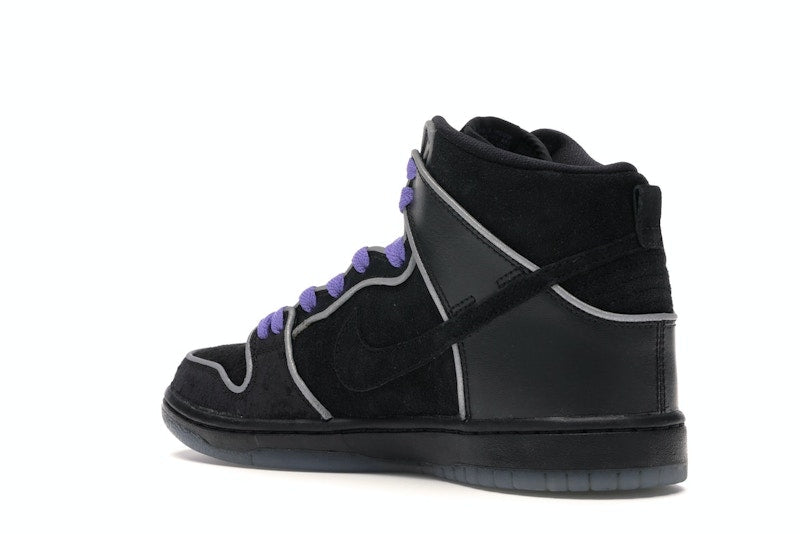Nike SB Dunk High Black Purple Box