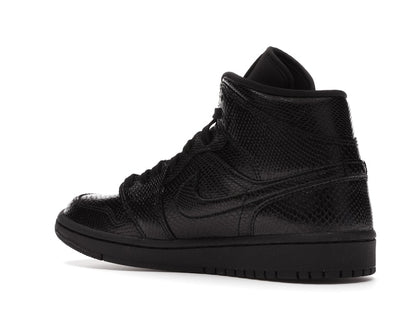 Jordan 1 Mid Black Snakeskin (Women's)
