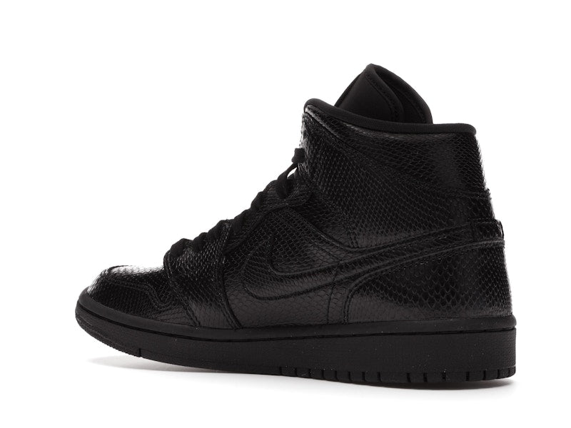 Jordan 1 Mid Black Snakeskin (Women's)