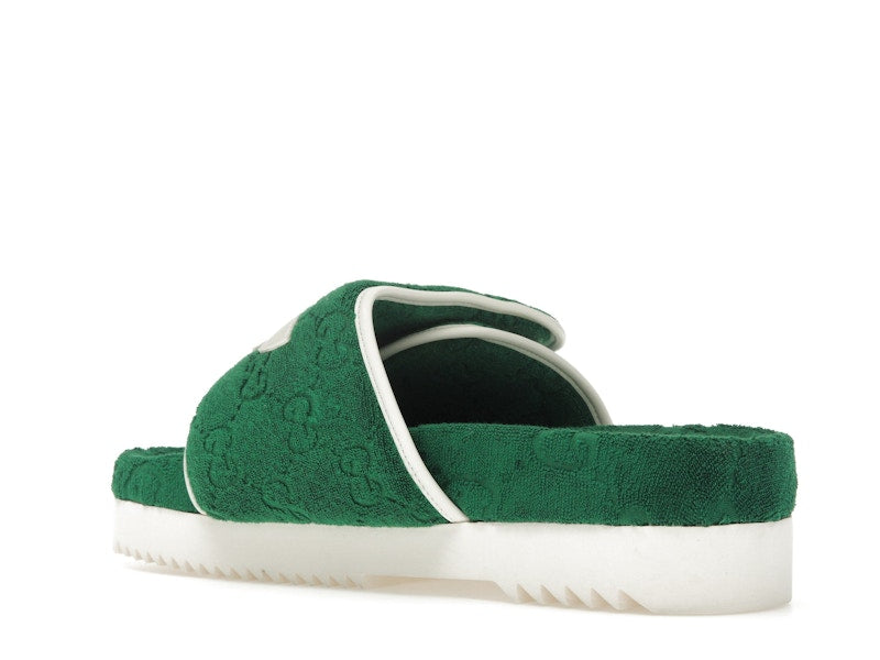 adidas x Gucci GG Platform Sandal Green