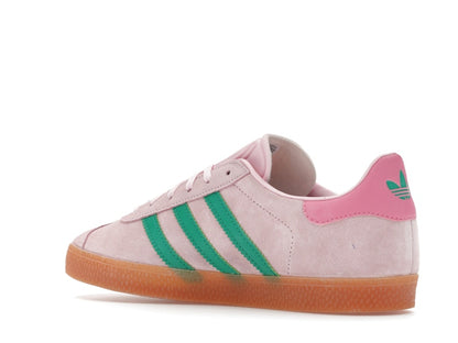 adidas Gazelle Clear Pink Court Green (GS)