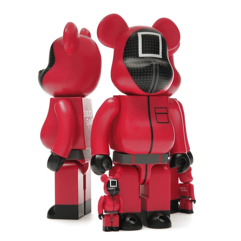 Bearbrick x Squid Game Guard (Circle/Triangle/Square) 100% & 400% Set of 3