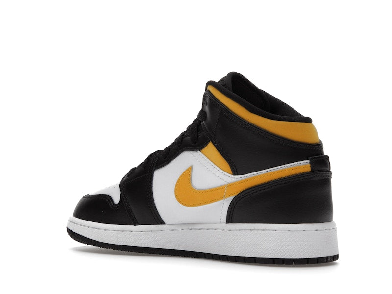 Jordan 1 Mid White Pollen Black (GS)