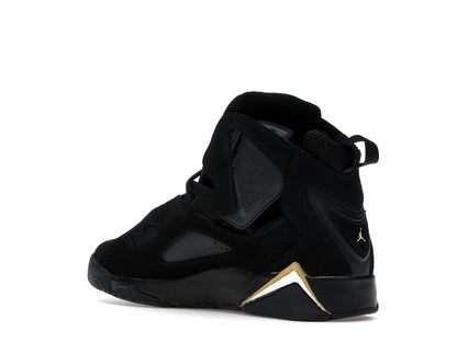 Jordan True Flight Black Metallic Gold White (GS)