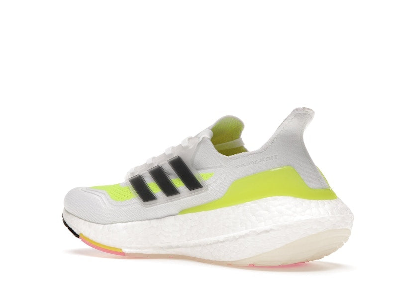 adidas Ultra Boost 21 White Solar Yellow
