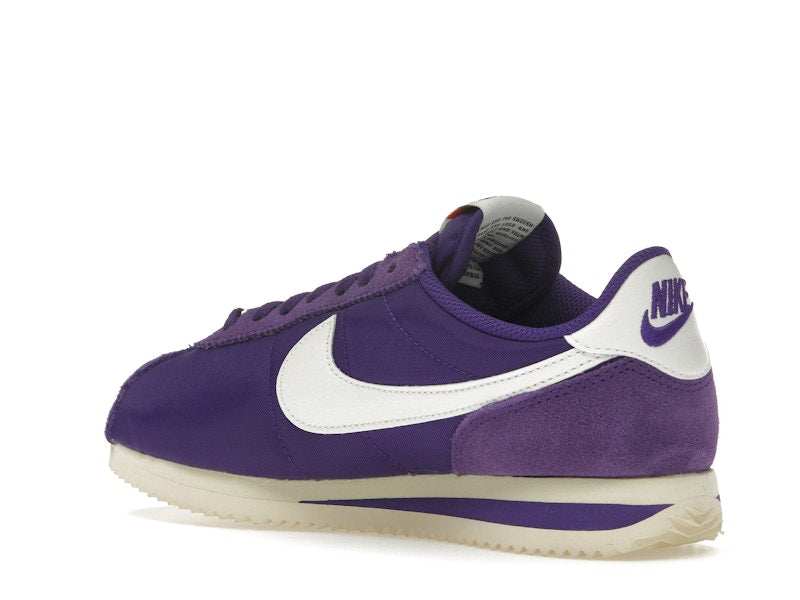 Nike Cortez Textile Field Purple Alabaster Safety Orange Summit White (Women's)