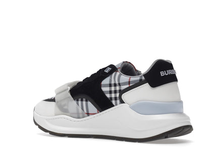 Burberry Ramsey Haymarket Check Print Light Blue White Black