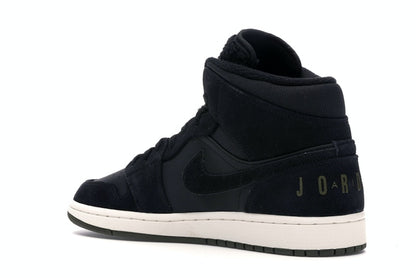 Jordan 1 Mid Black Olive Canvas