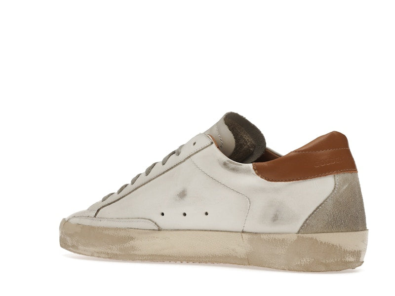 Golden Goose Super-Star White Vacchetta Tan Grey Suede Patch
