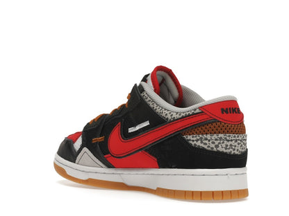 Nike Dunk Low Scrap Black Grey University Red