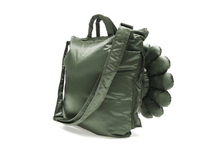 Takashi Murakami x PORTER 2Way Helmet Bag Sage Green