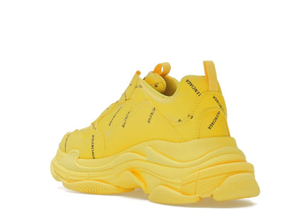 Balenciaga Triple S Allover Logo Yellow