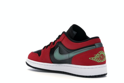 Jordan 1 Low Black Green Pulse Gym Red