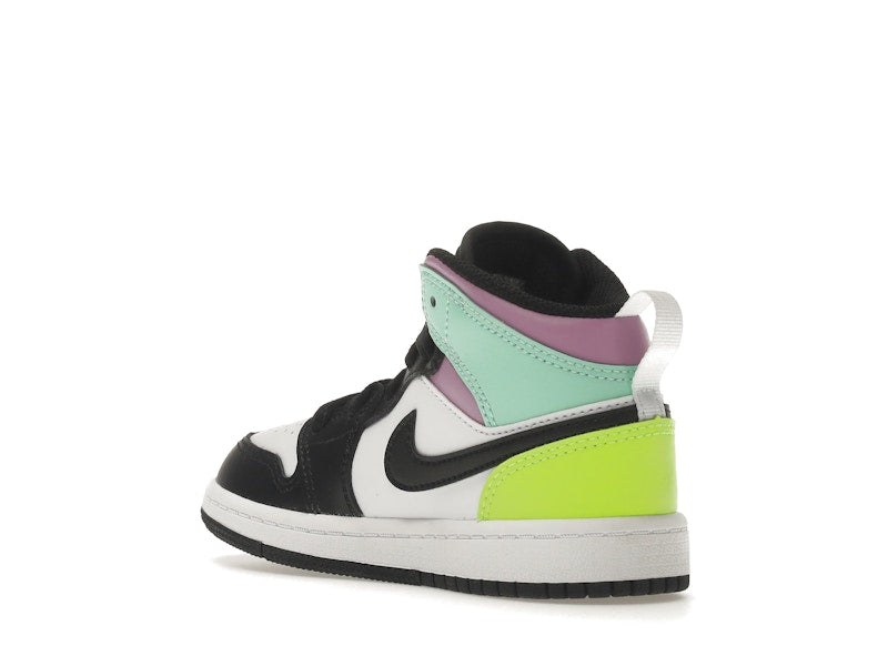 Jordan 1 Mid Pastel Black Toe (PS)