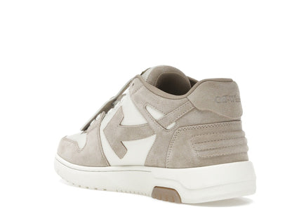OFF-WHITE Out Of Office OOO Low Tops Beige Natural Suede