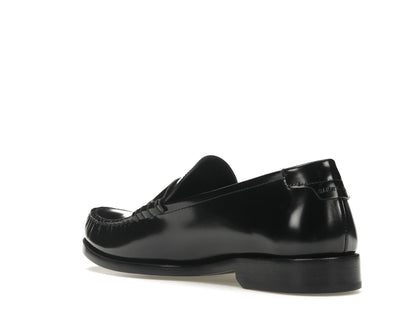 Saint Laurent Le Loafer Penny Slippers Black Leather